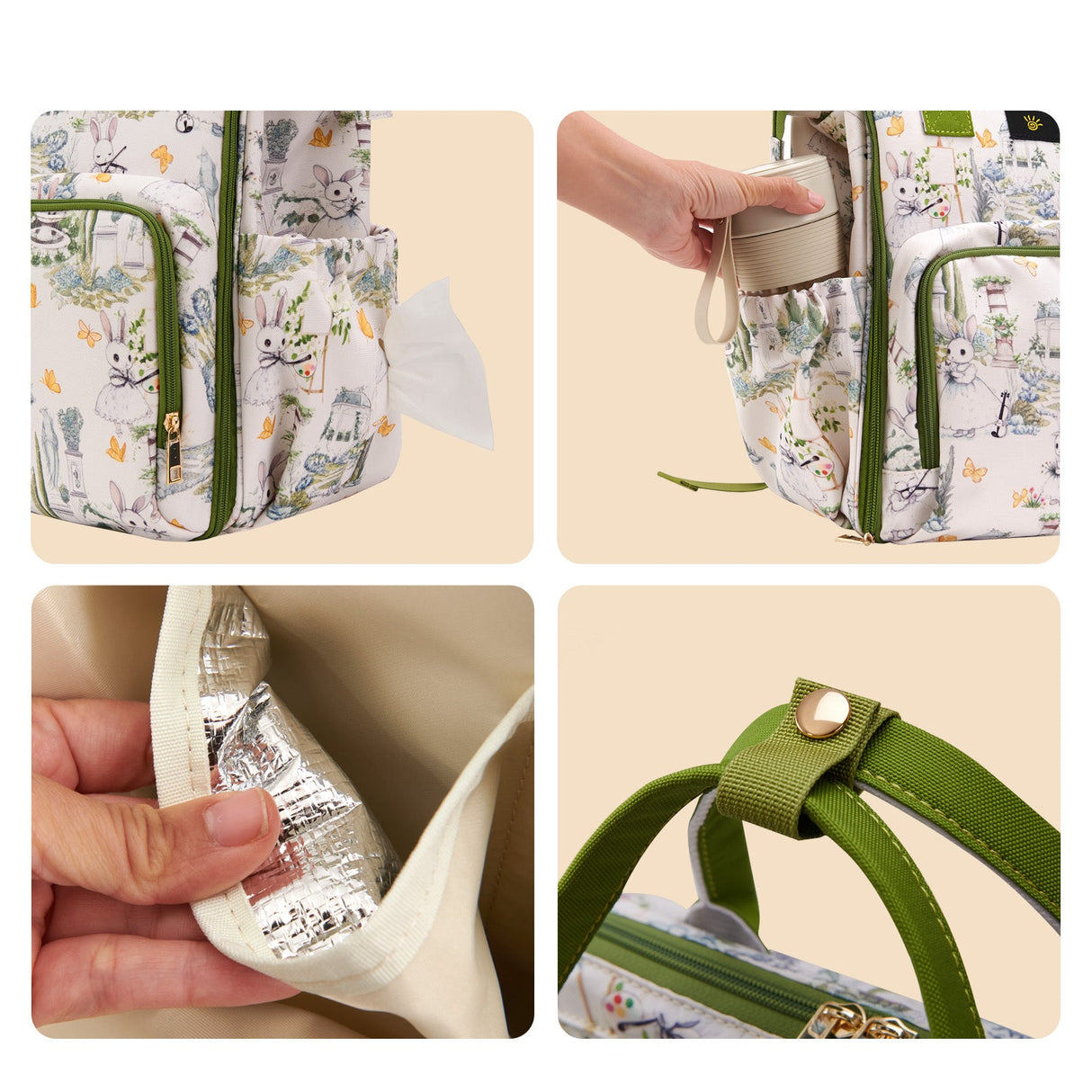 Open-Wide Diaper Backpack