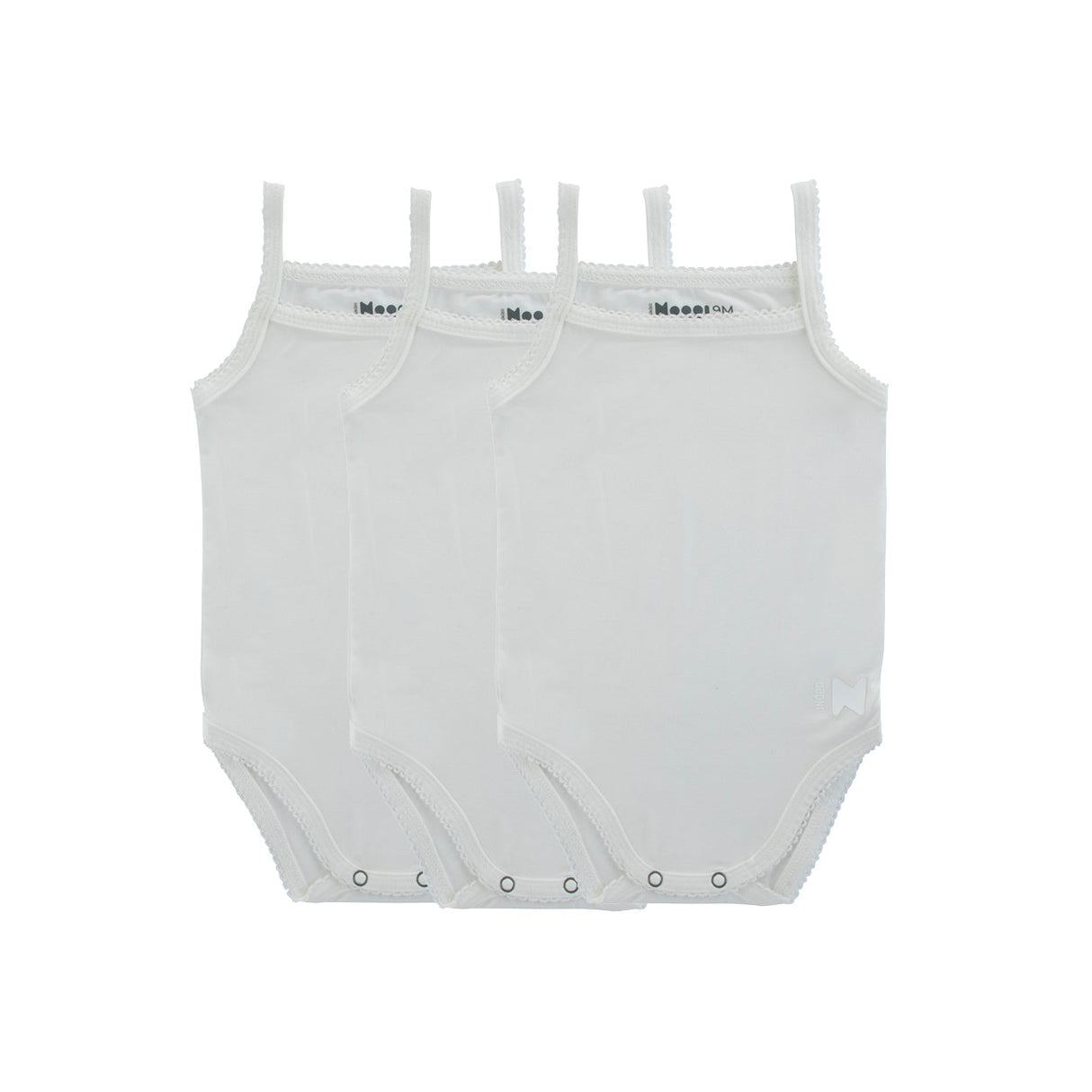 Bamboo Cotton White, Girl (Three Pack) - HoneyBug