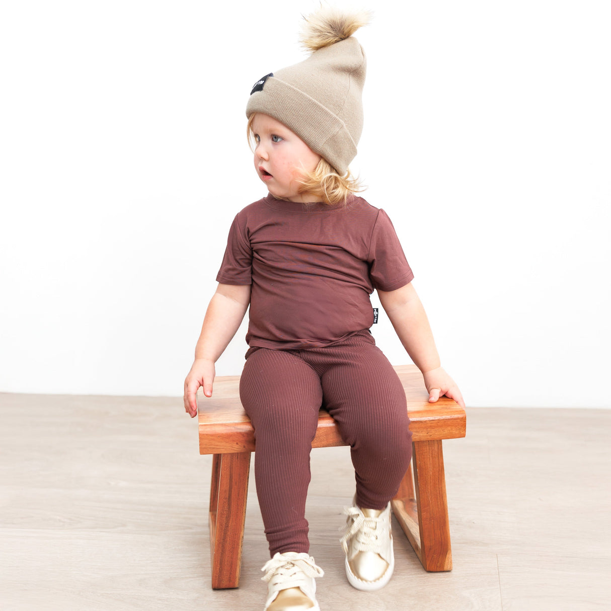 BAMBOO CUFF BEANIE- Mushroom - HoneyBug