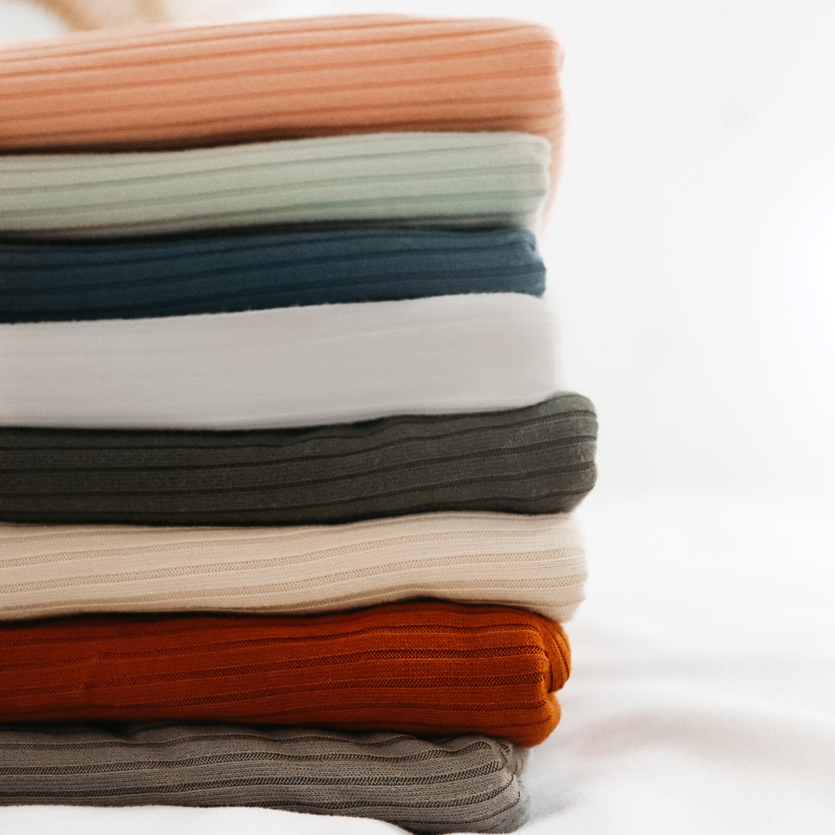 Seafoam Ribbed Stretch Swaddle