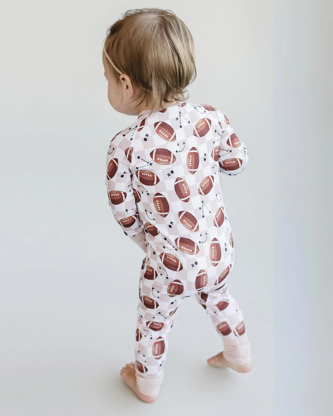 Bamboo Zip Romper | Game Day - HoneyBug
