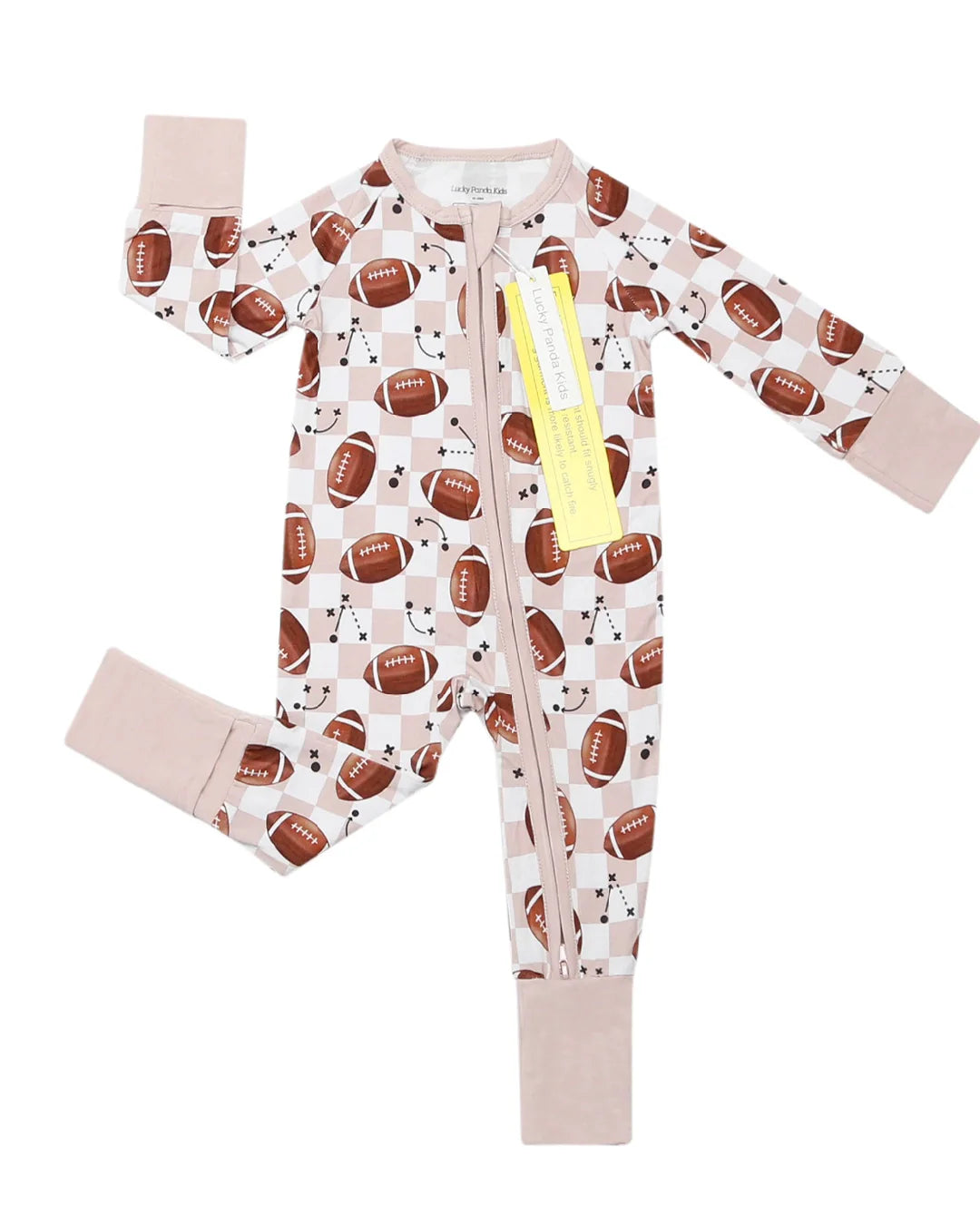 Bamboo Zip Romper | Game Day - HoneyBug