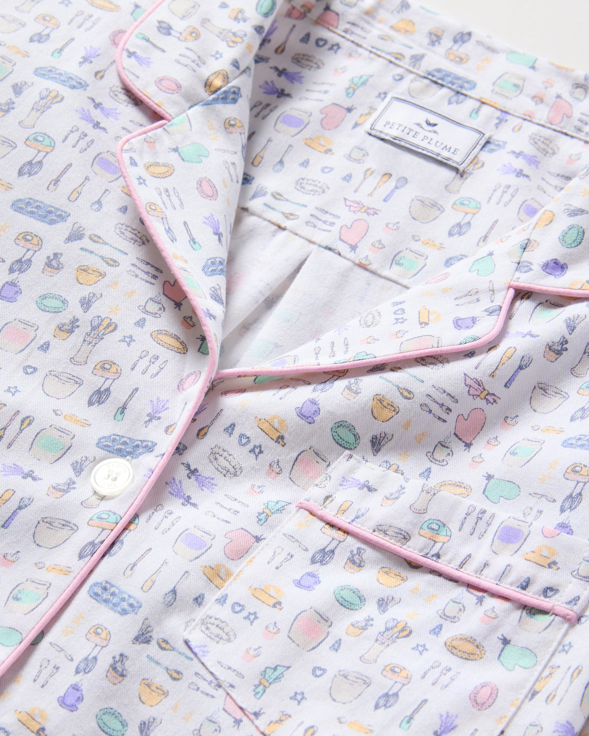 Women's Twill Pajama Set in Baking Spirits Bright - HoneyBug