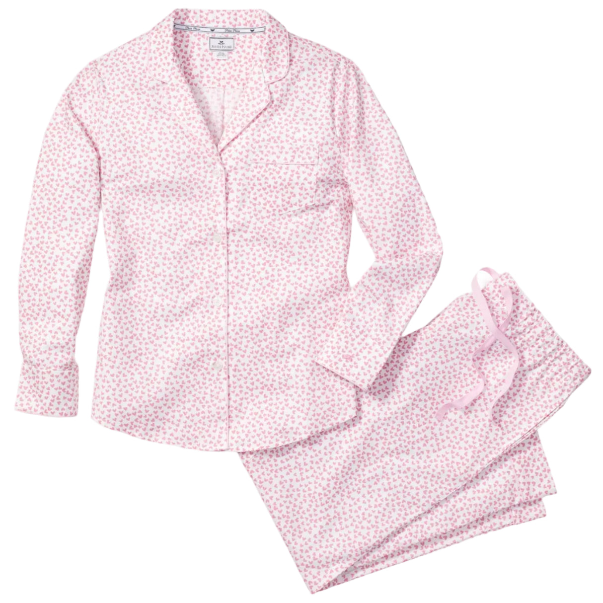 Women's Twill Pajama Set in Sweethearts