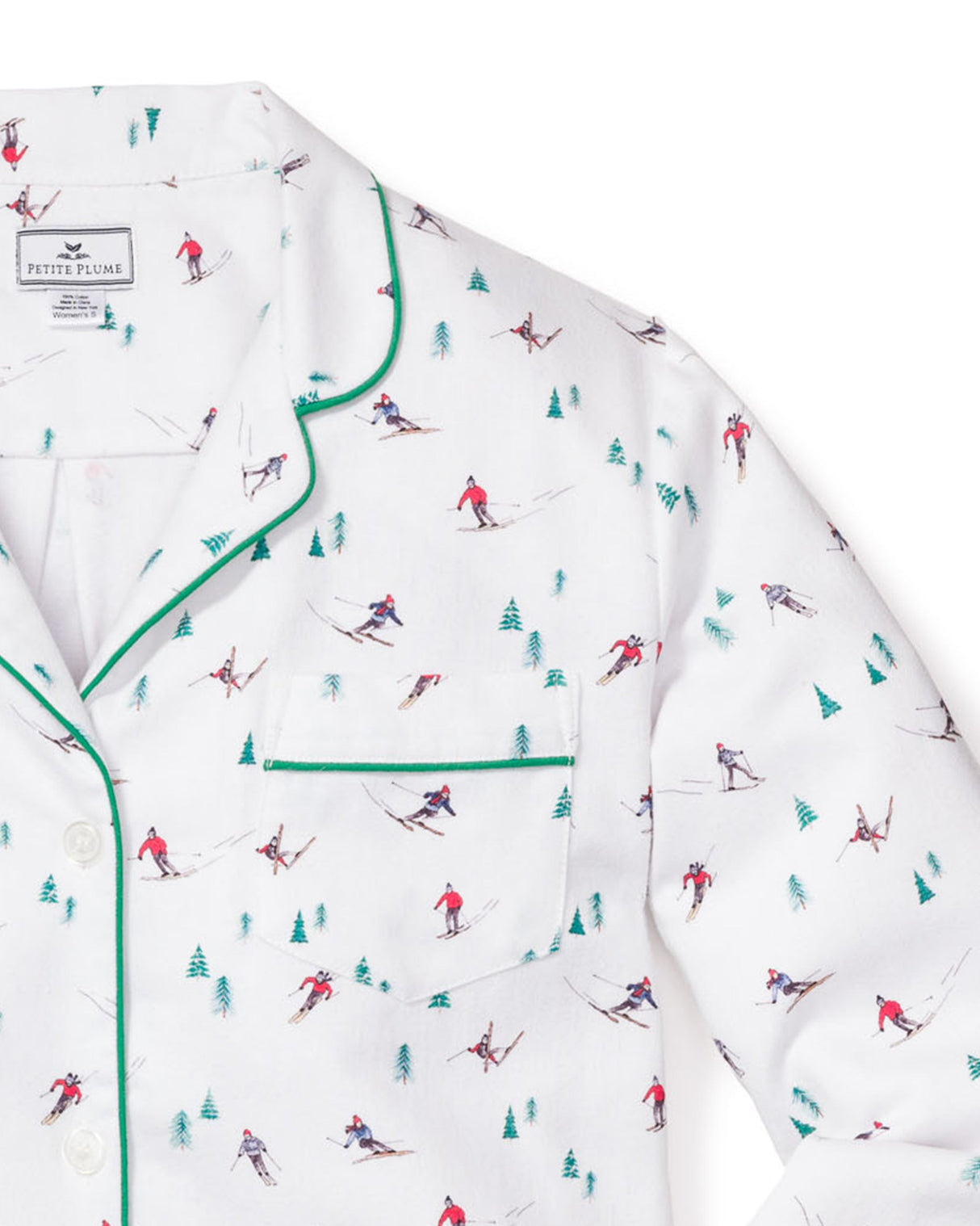 Women's Flannel Pajama Set in Après Ski - HoneyBug