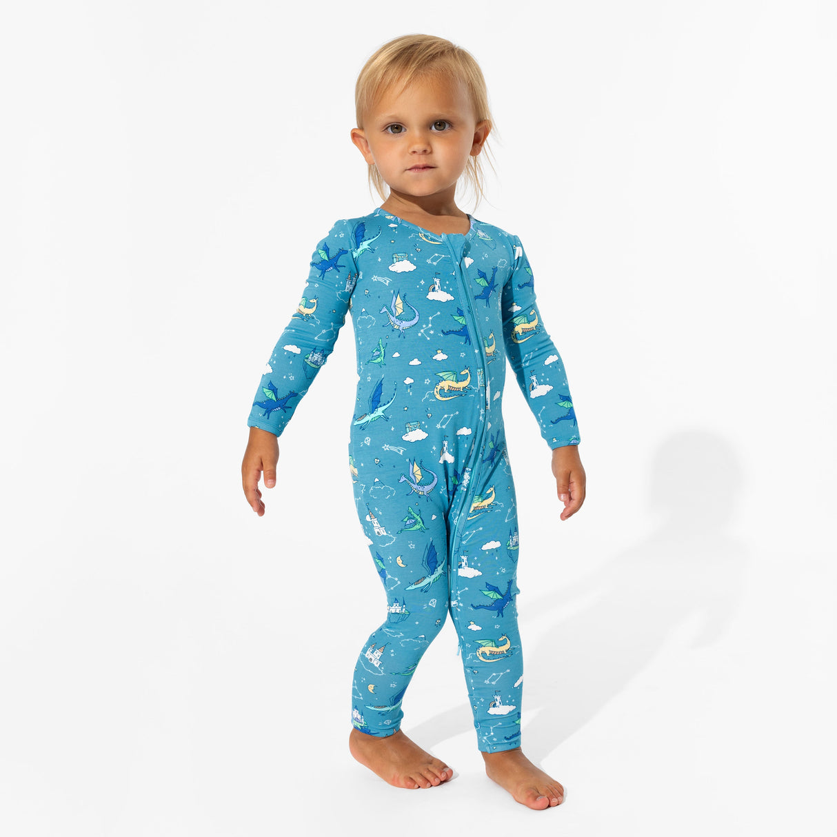 Dragon Dreams Bamboo Convertible Footie - HoneyBug