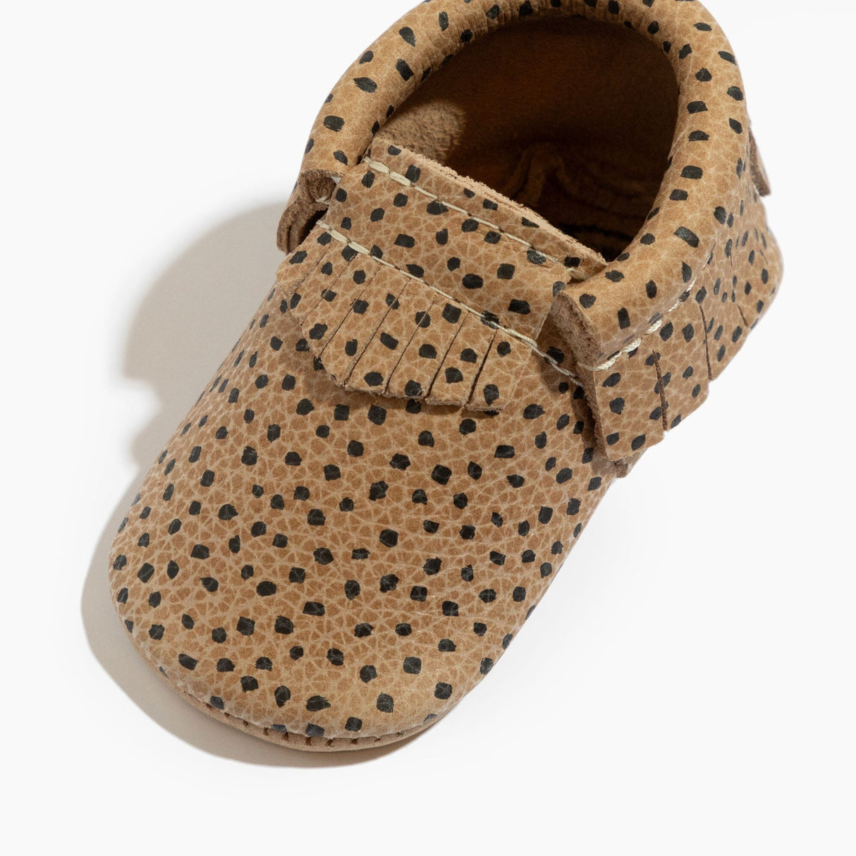 Almond Speckles Moccasin Baby Shoe - HoneyBug