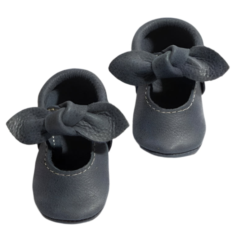Alta Knotted Bow Baby Shoe - HoneyBug