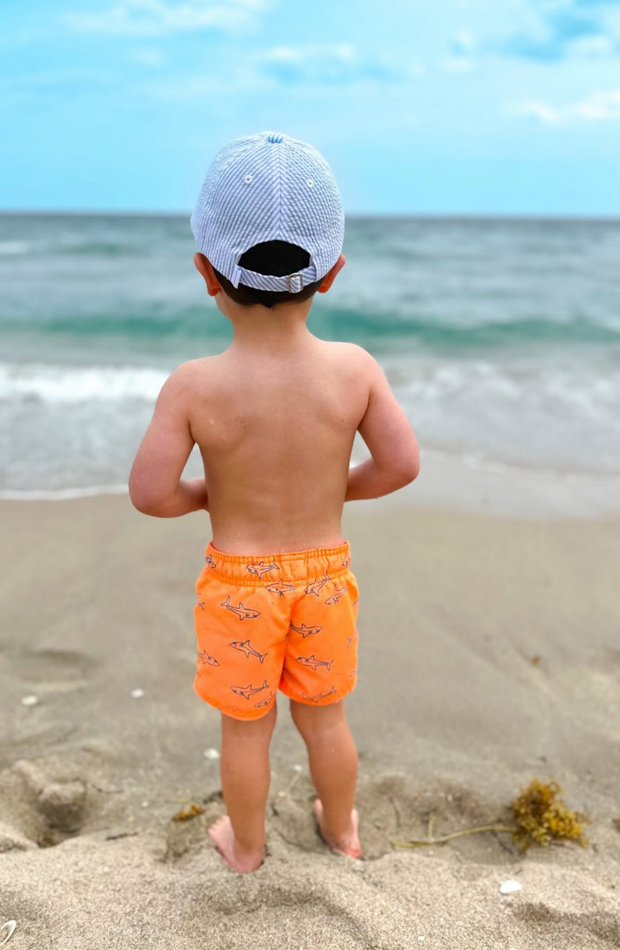 Blue Sailboat Baseball Hat (Baby/Toddler, Youth)