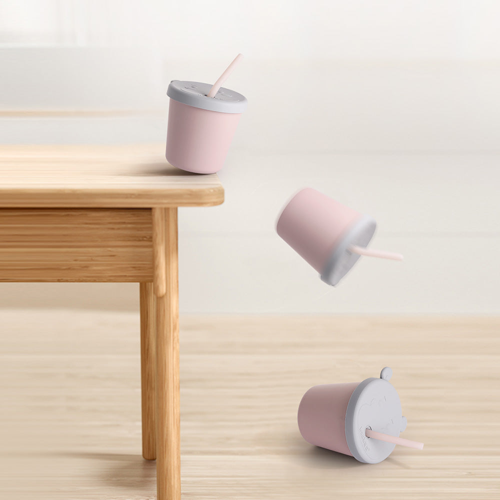 Haakaa Jolly Hippo Silicone Sippy Cup 1 pk - HoneyBug