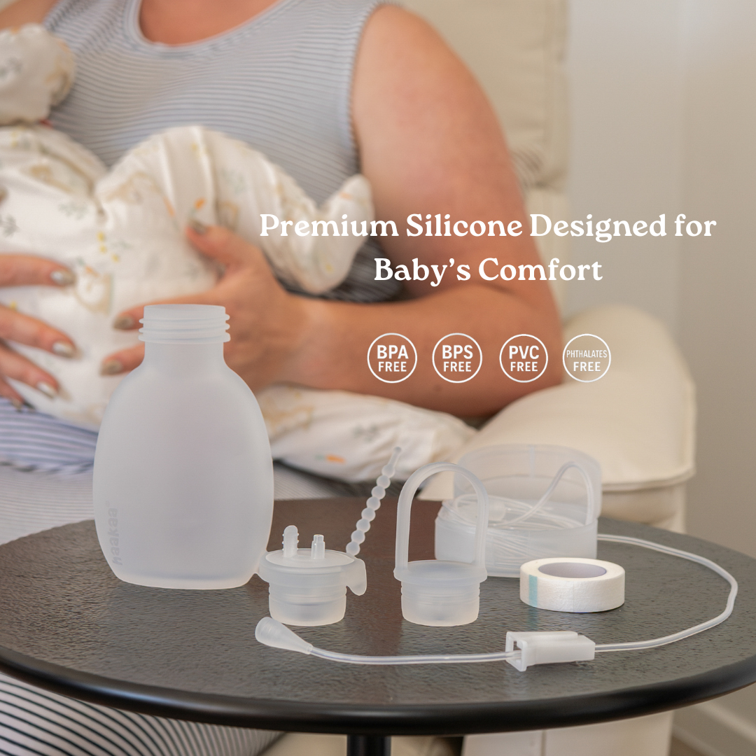 Haakaa Supplemental Feeding Tube & Pouch Set - HoneyBug