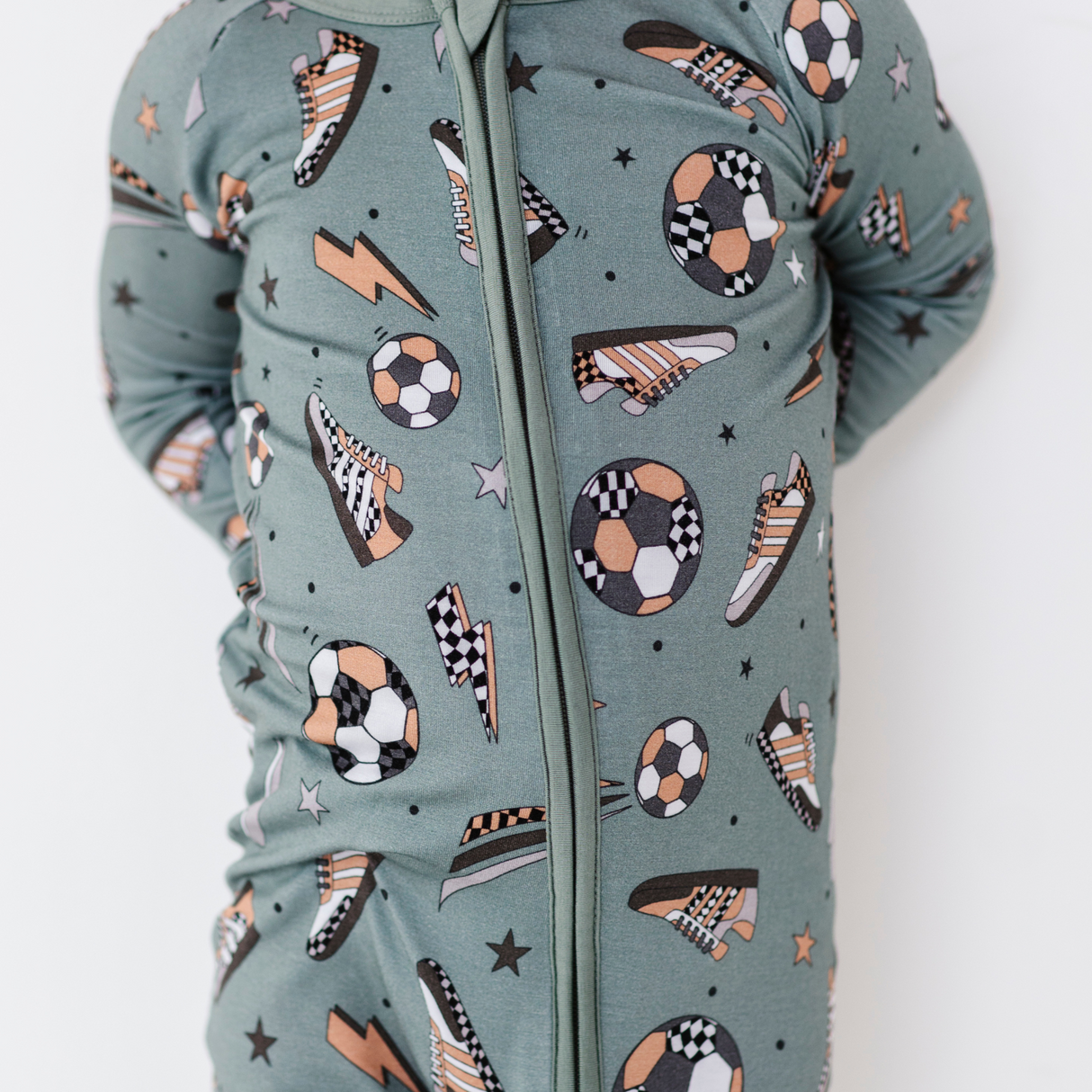 Goal Hard or Go Home Convertible Footies - HoneyBug