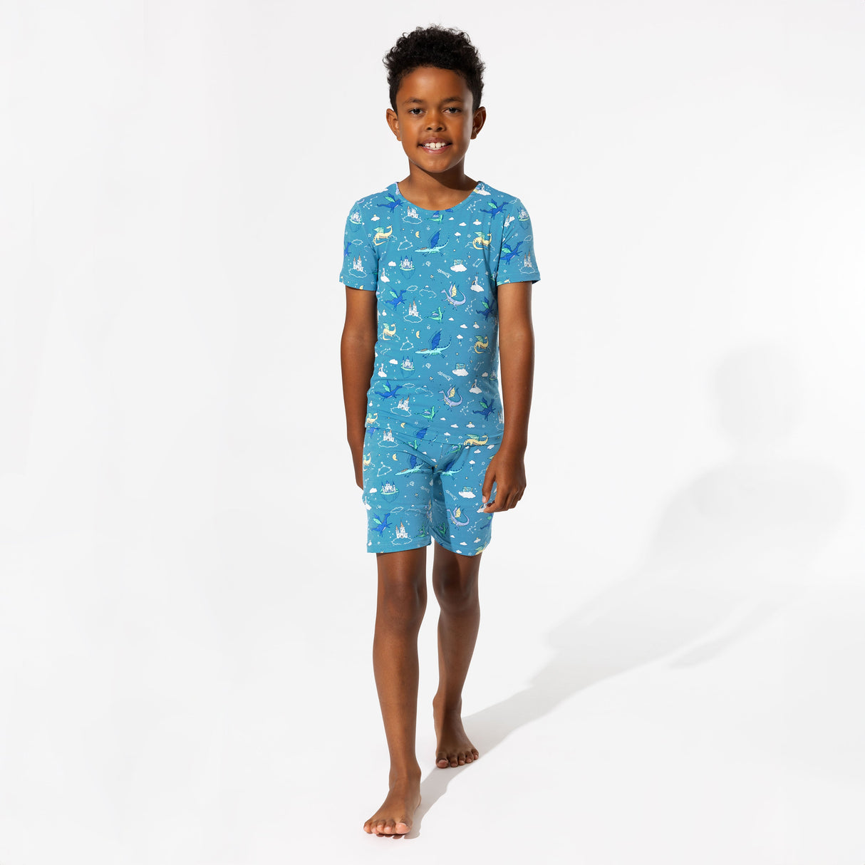 Dragon Dreams Bamboo Kids Pajama Short Set - HoneyBug