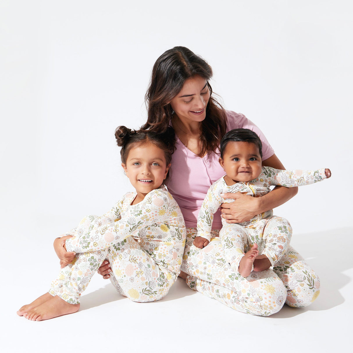 Fall Floral Bamboo Kids Pajamas - HoneyBug