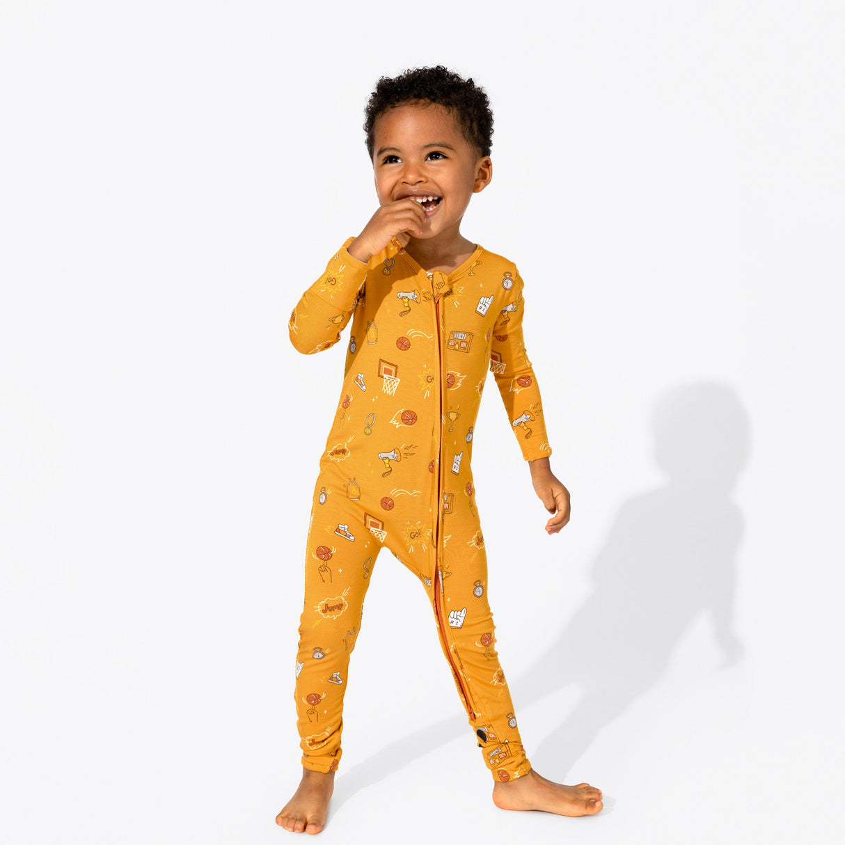 Basketball Bamboo Convertible Footie - HoneyBug