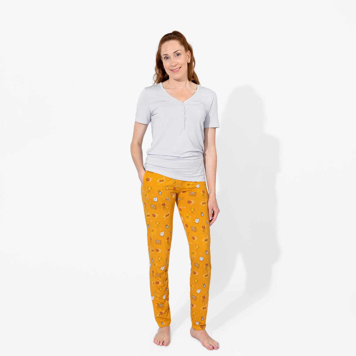 Basketball Bamboo Women's Pajama Set - HoneyBug