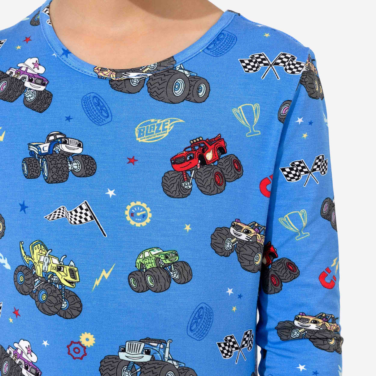 Blaze and the Monster Machines Bamboo Kids Pajamas - HoneyBug