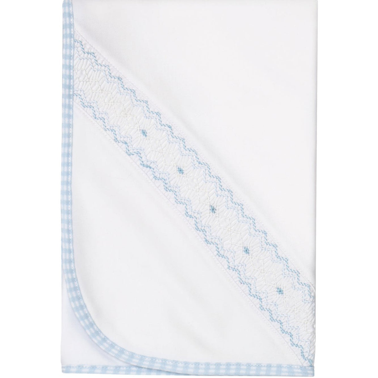 Blue Gingham Blanket - HoneyBug