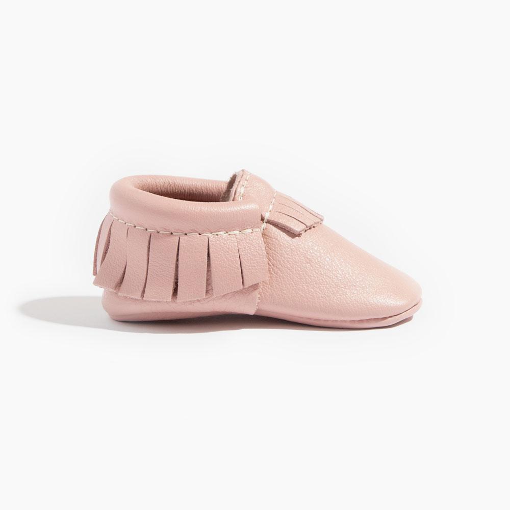 Blush Moccasin Baby Shoe - HoneyBug