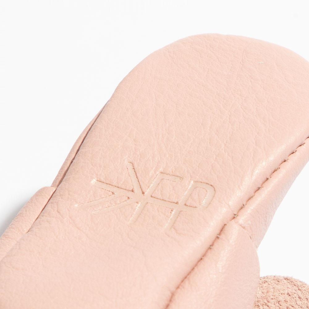 Blush Knotted Bow Baby Shoe - HoneyBug