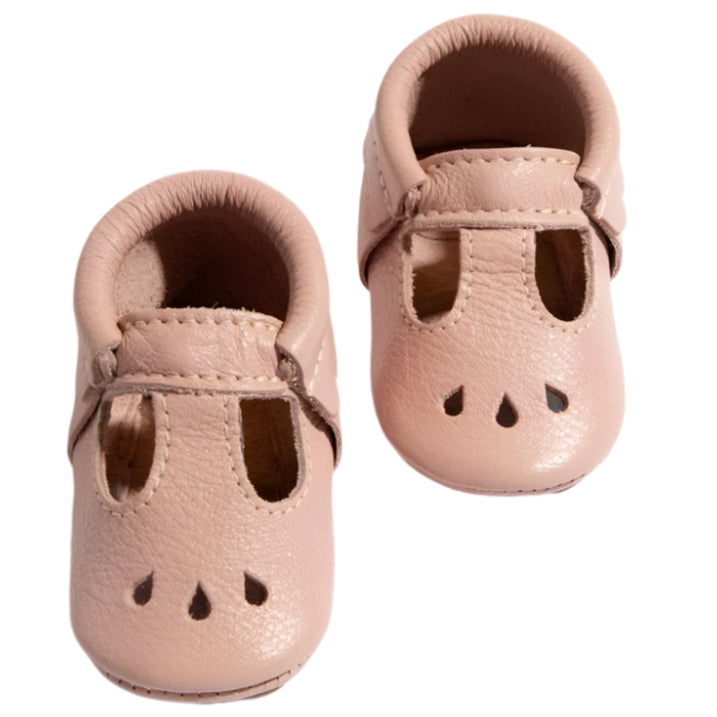 Blush Mary Jane Baby Shoe - HoneyBug