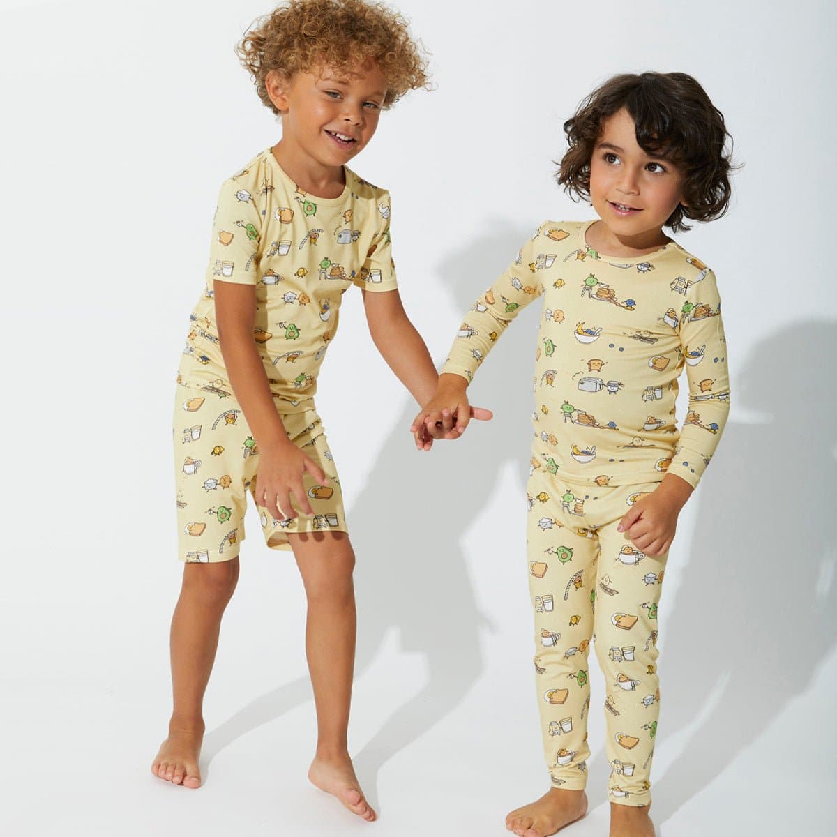 Love You Brunches Bamboo Kids Pajama Short Set - HoneyBug