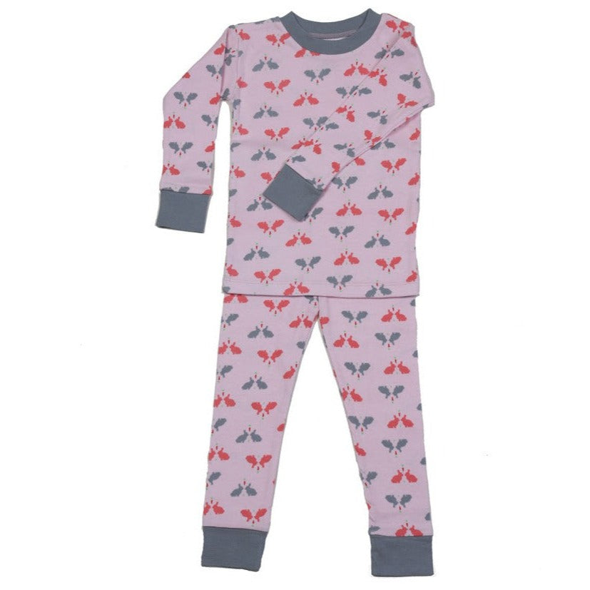 Bunnies N' Carrots Girls Organic Cotton Pajamas - HoneyBug