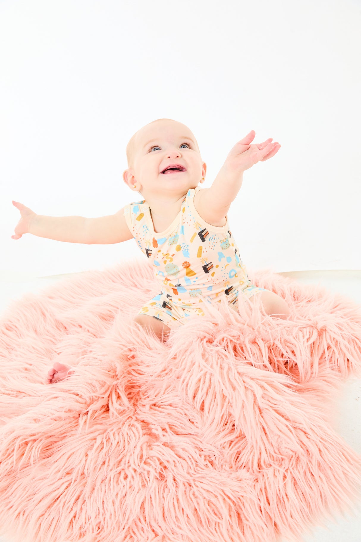 Tank Top Shorts Romper - Birthday - HoneyBug