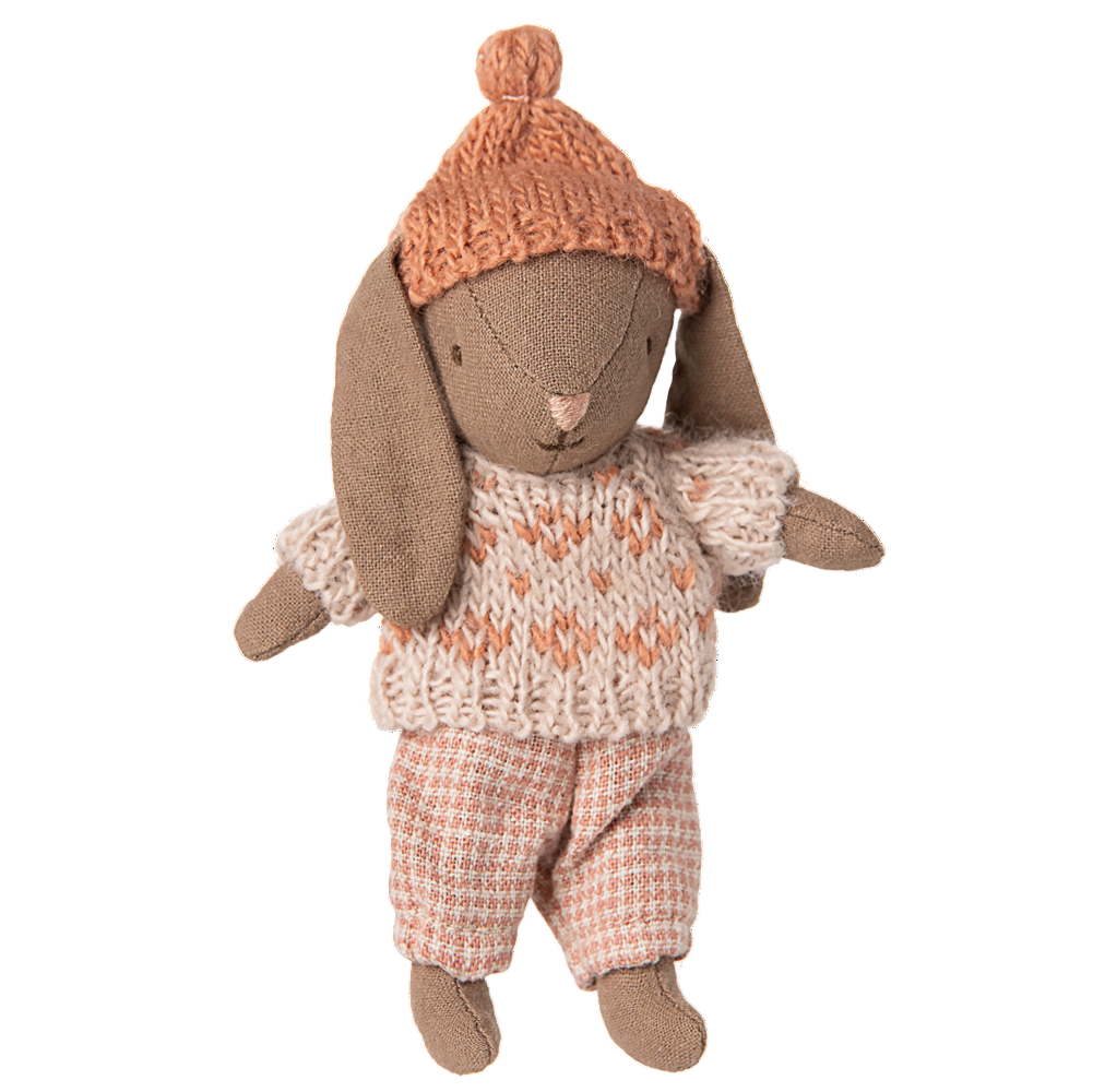 Winter Bunny, Micro - Brown - Rose - HoneyBug