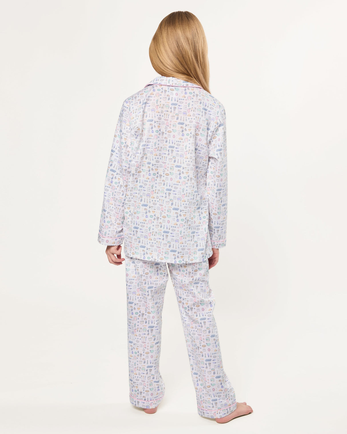 Kid's Twill Pajama Set in Baking Spirits Bright - HoneyBug
