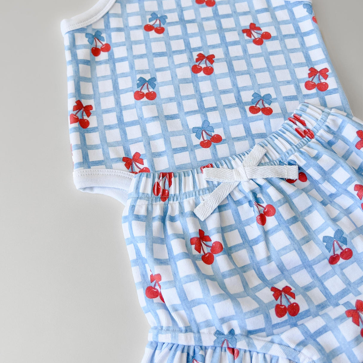 Shorts Set | Gingham Cherry