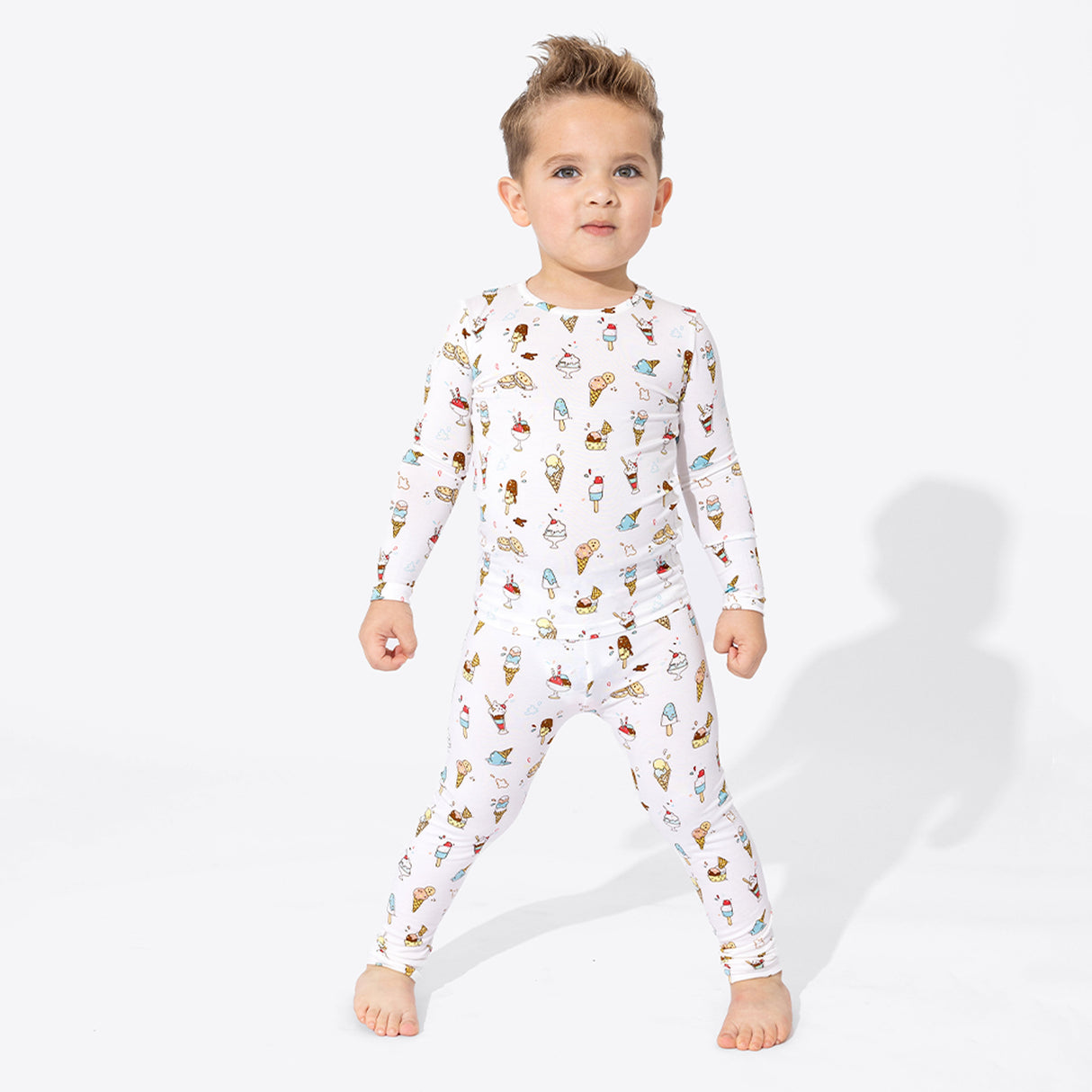 Ice Cream Bamboo Kids Pajamas - HoneyBug