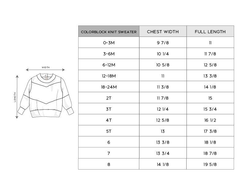 Colorblock Knit Sweater - HoneyBug