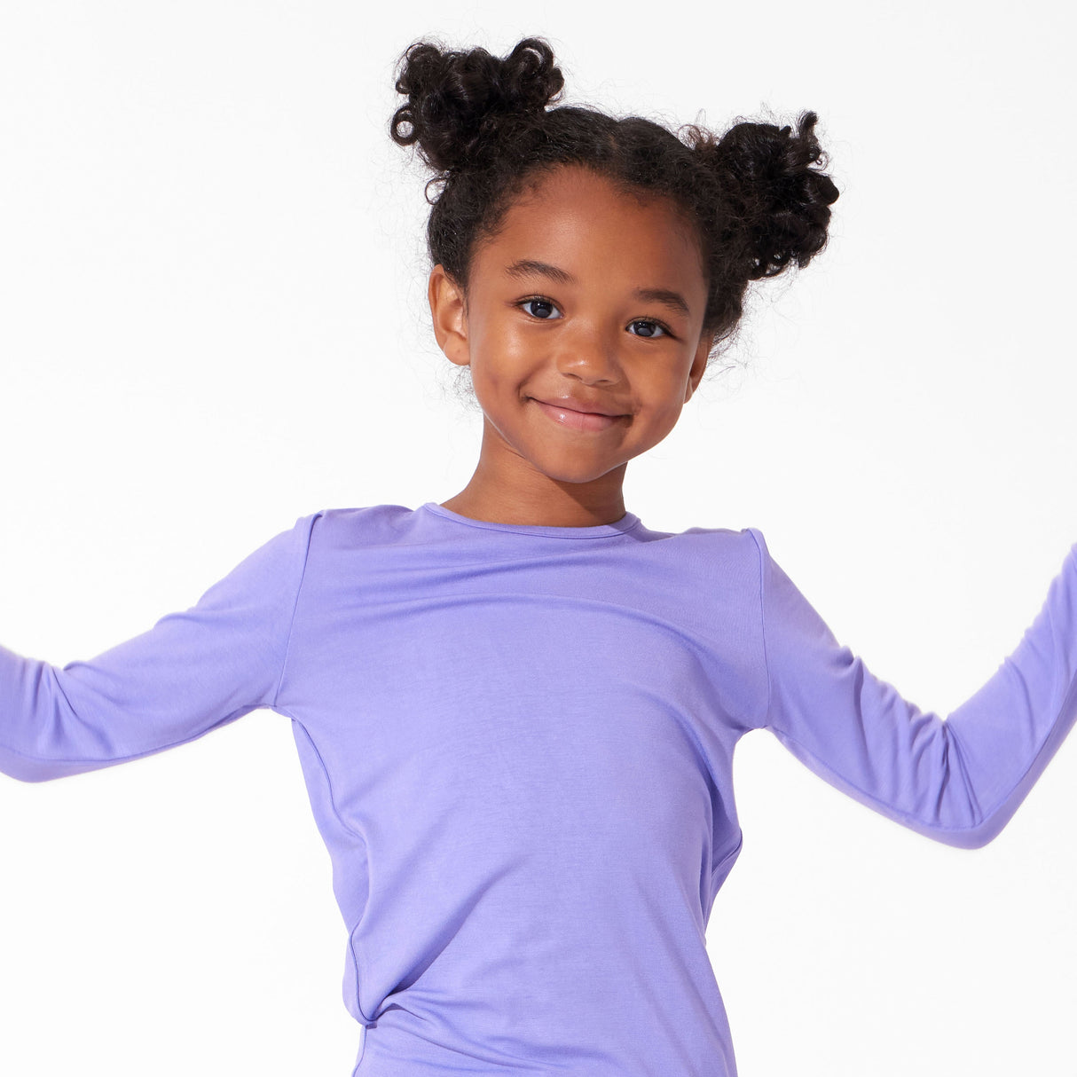 Poppin Purple Bamboo Kids Pajamas - HoneyBug