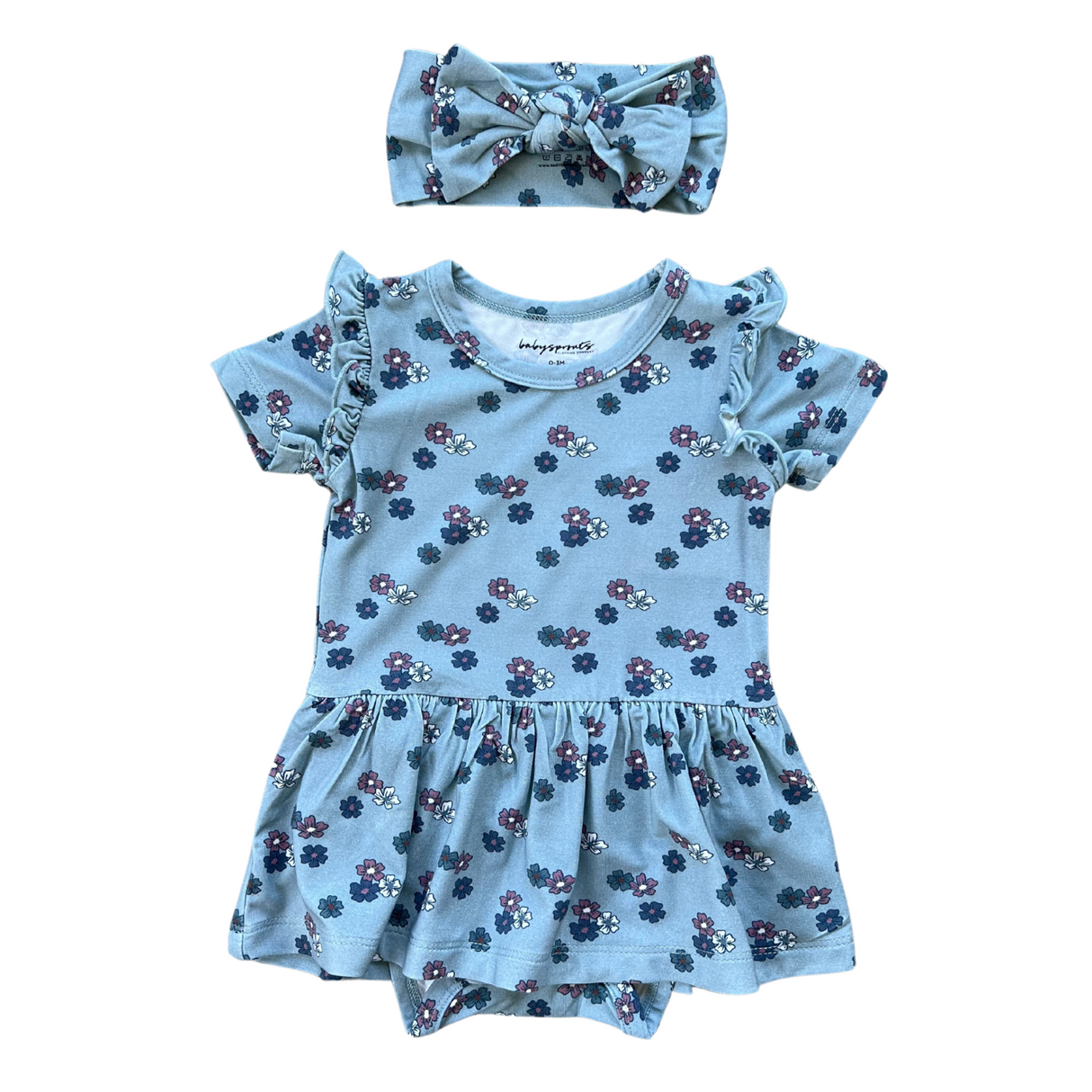 Baby Bodysuit Dress Set - HoneyBug