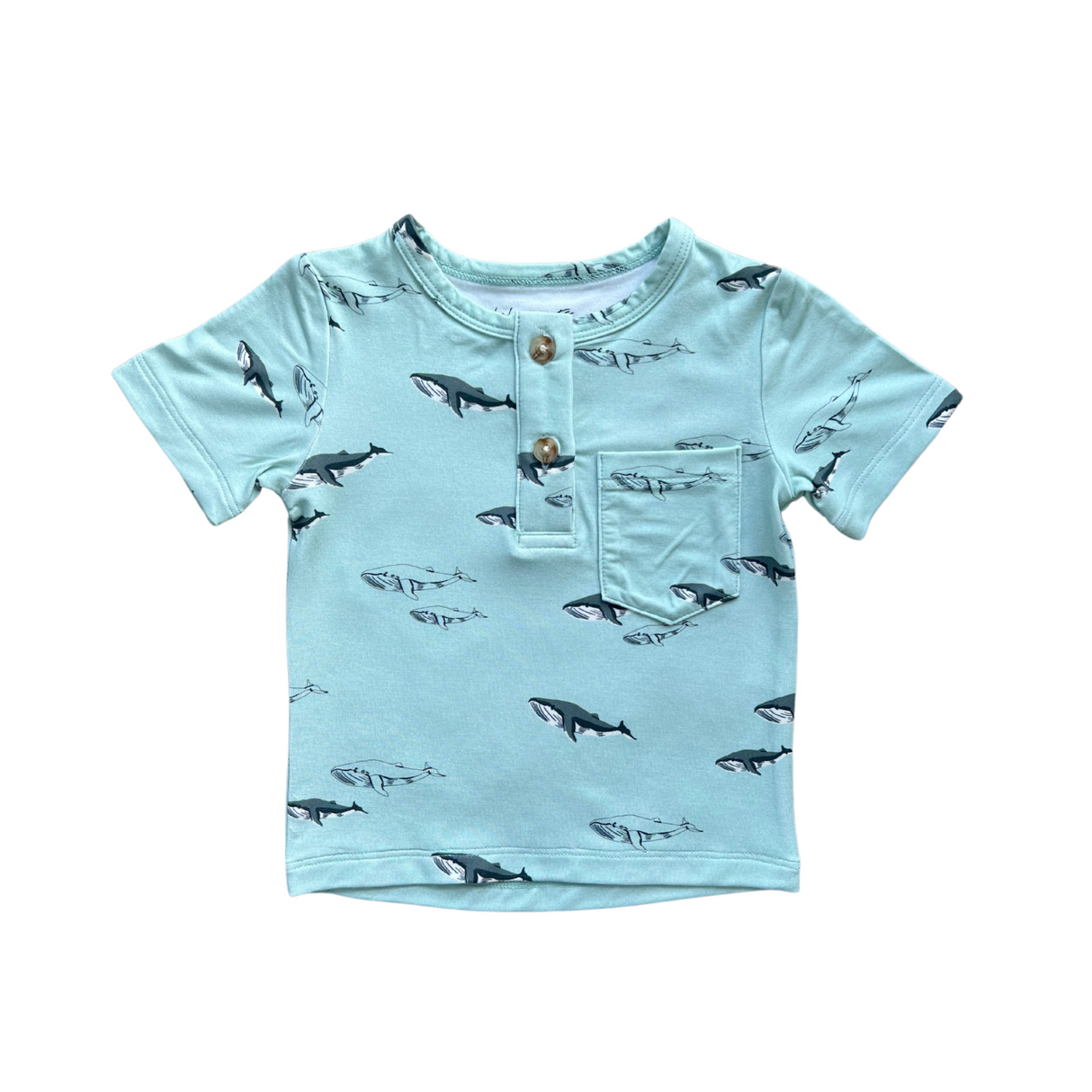 Boy's Short Sleeve Henley Shirt