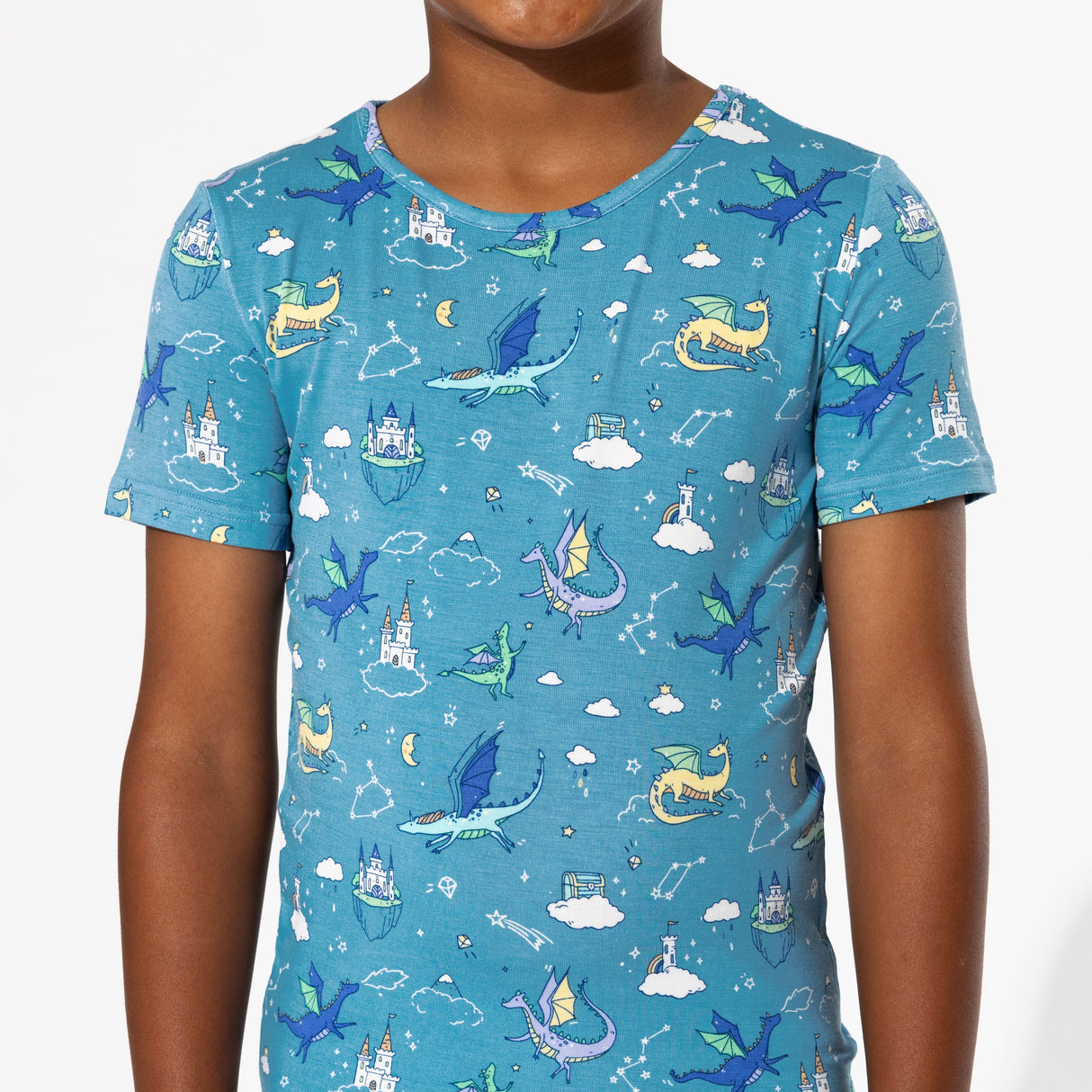 Dragon Dreams Bamboo Kids Pajama Short Set - HoneyBug