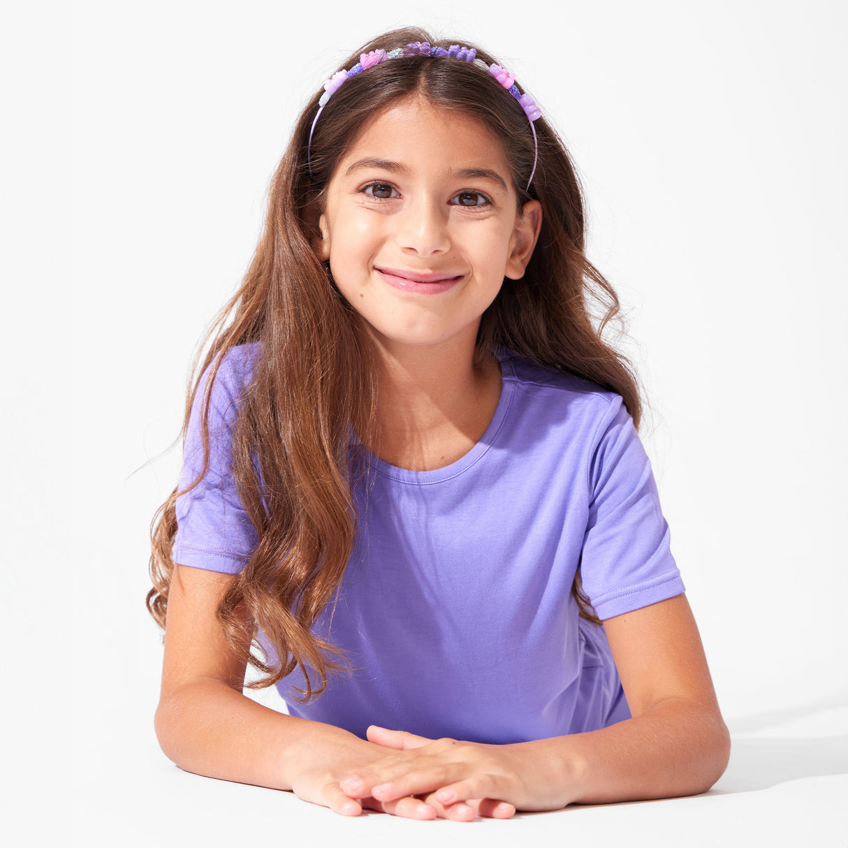 Poppin Purple Bamboo Kids Pajama Short Set - HoneyBug