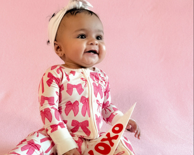 Hot Pink Bows Zippy - HoneyBug