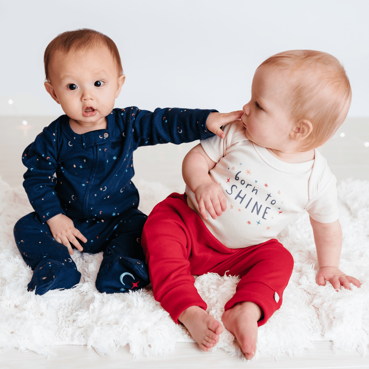 graphic bodysuit | born to shine - HoneyBug