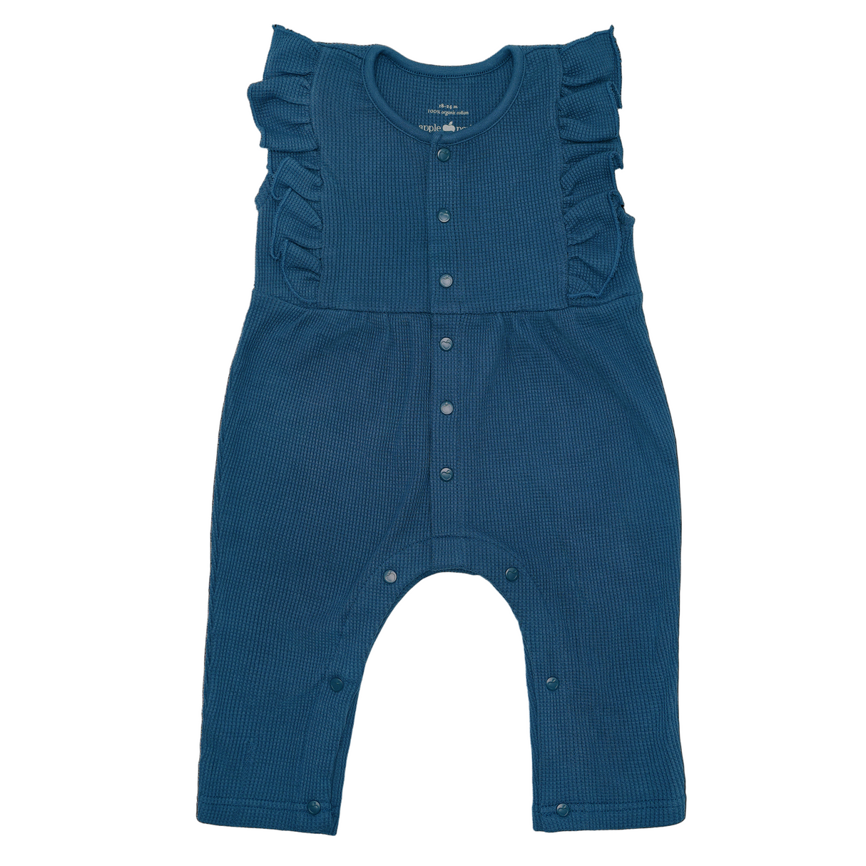 Waffle Ruffle Coverall - Marine