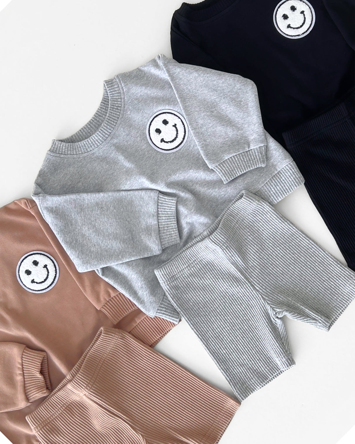 Biker Shorts Set | Gray - HoneyBug