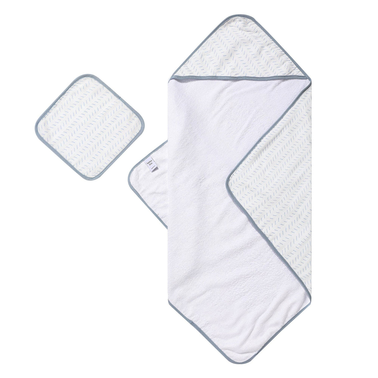 Blue Dash Hooded Towel Set - HoneyBug