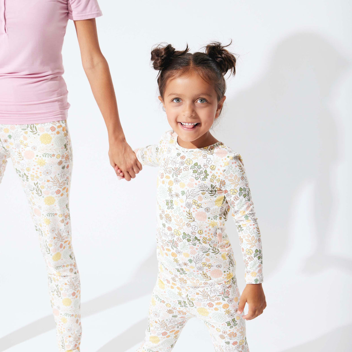 Fall Floral Bamboo Kids Pajamas - HoneyBug