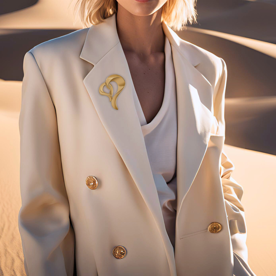 Darla Heart Brooch - HoneyBug