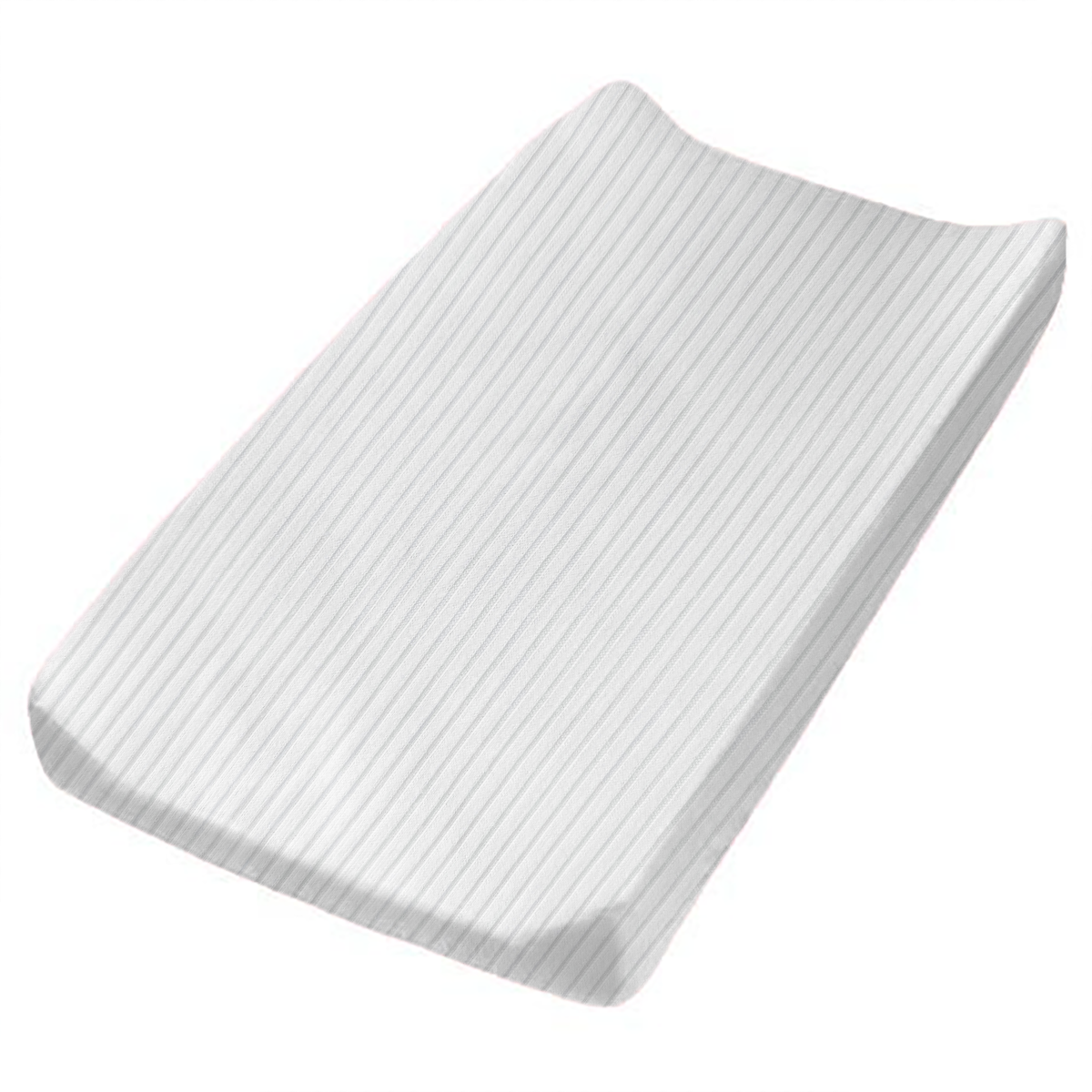 Pearl White Ribbed Changing Pad Cover