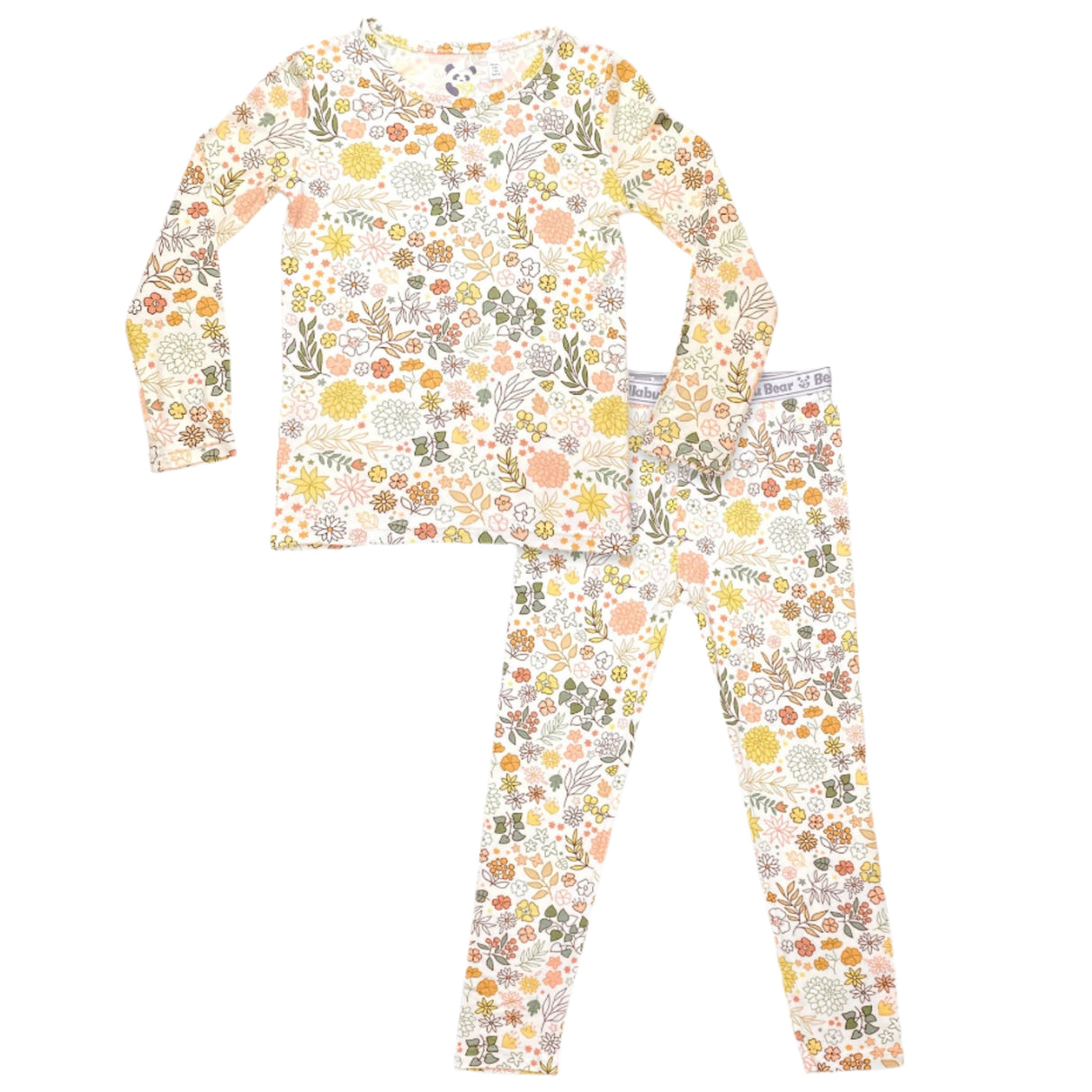 Fall Floral Bamboo Kids Pajamas - HoneyBug