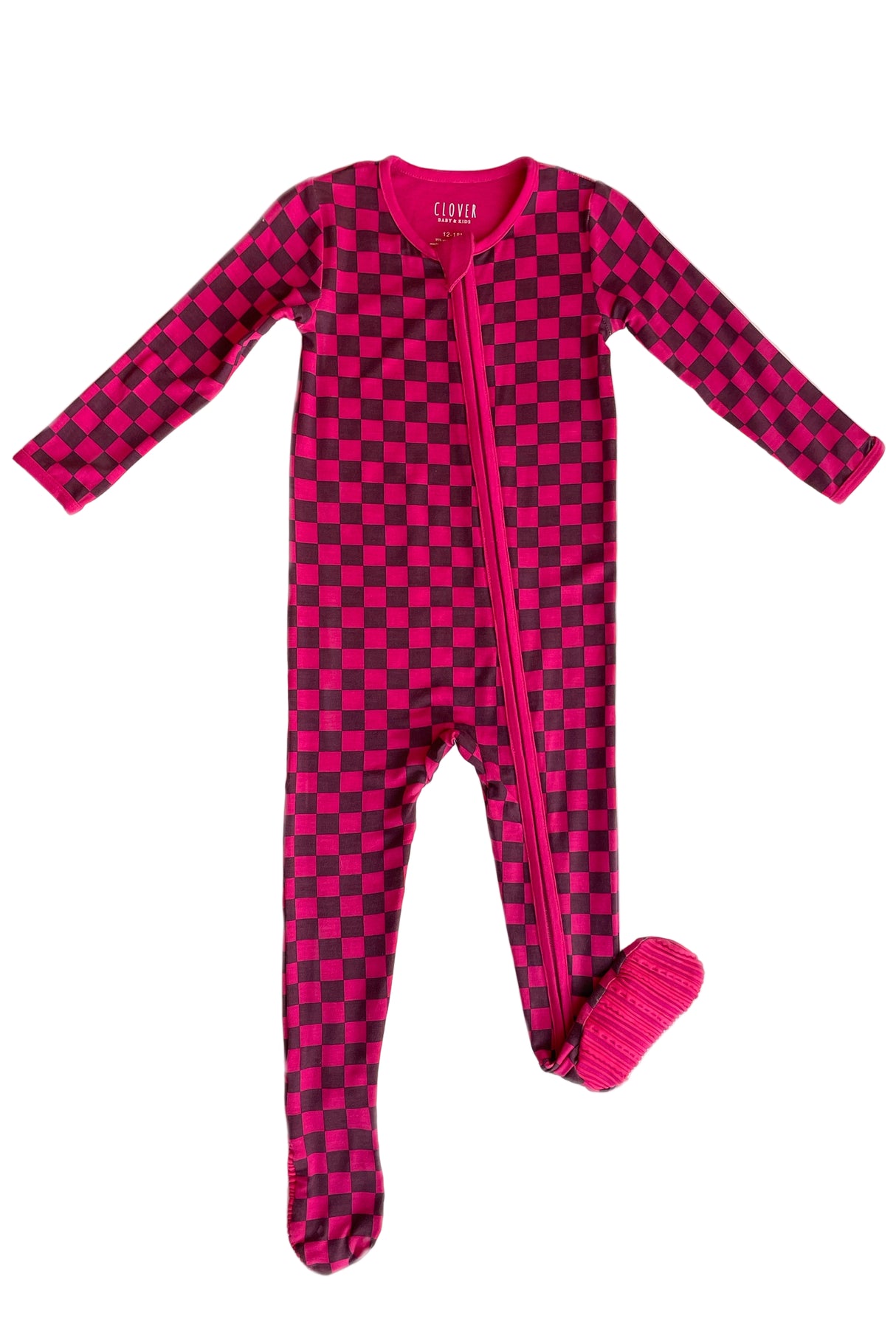 Soft & Stretchy Zipper Footie - Clover x Bohemian Mama - HoneyBug