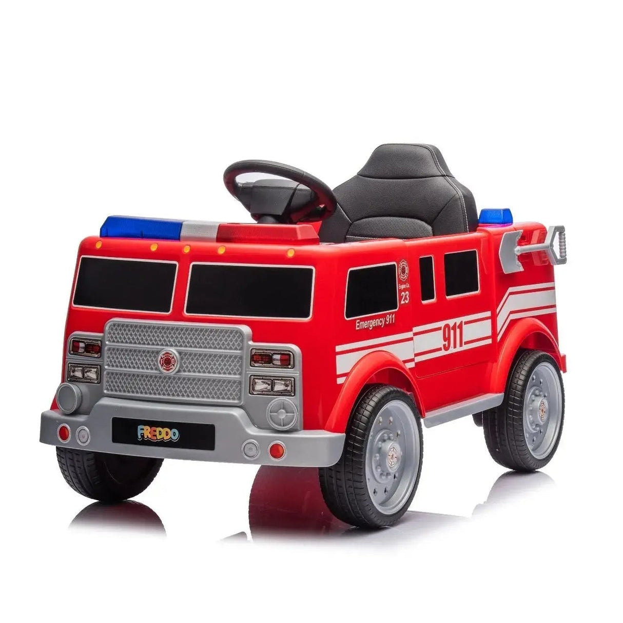 12V Freddo Fire Truck 1 Seater Ride on
