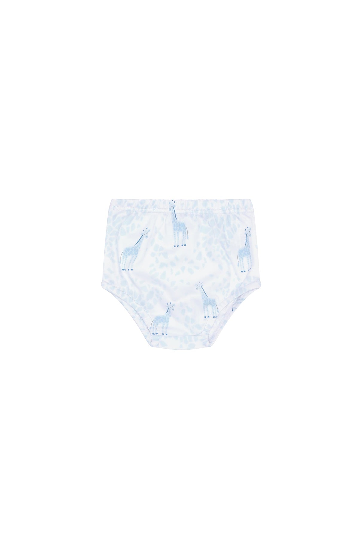 Blue Giraffe Print Diaper Cover Set - HoneyBug